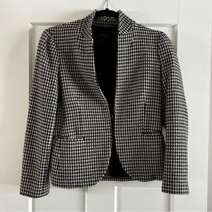 J. Crew Houndstooth Wool Blazer